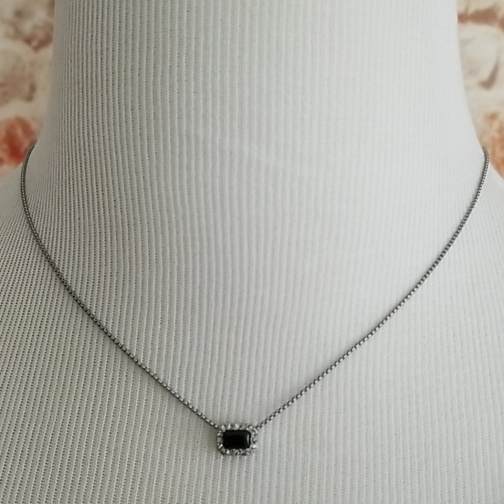 New Ralph Lauren Hematite Jet Stone Pendant